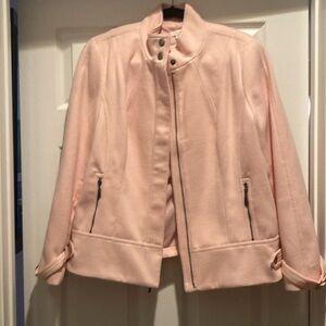 Chicos Pink Bomber jacket.